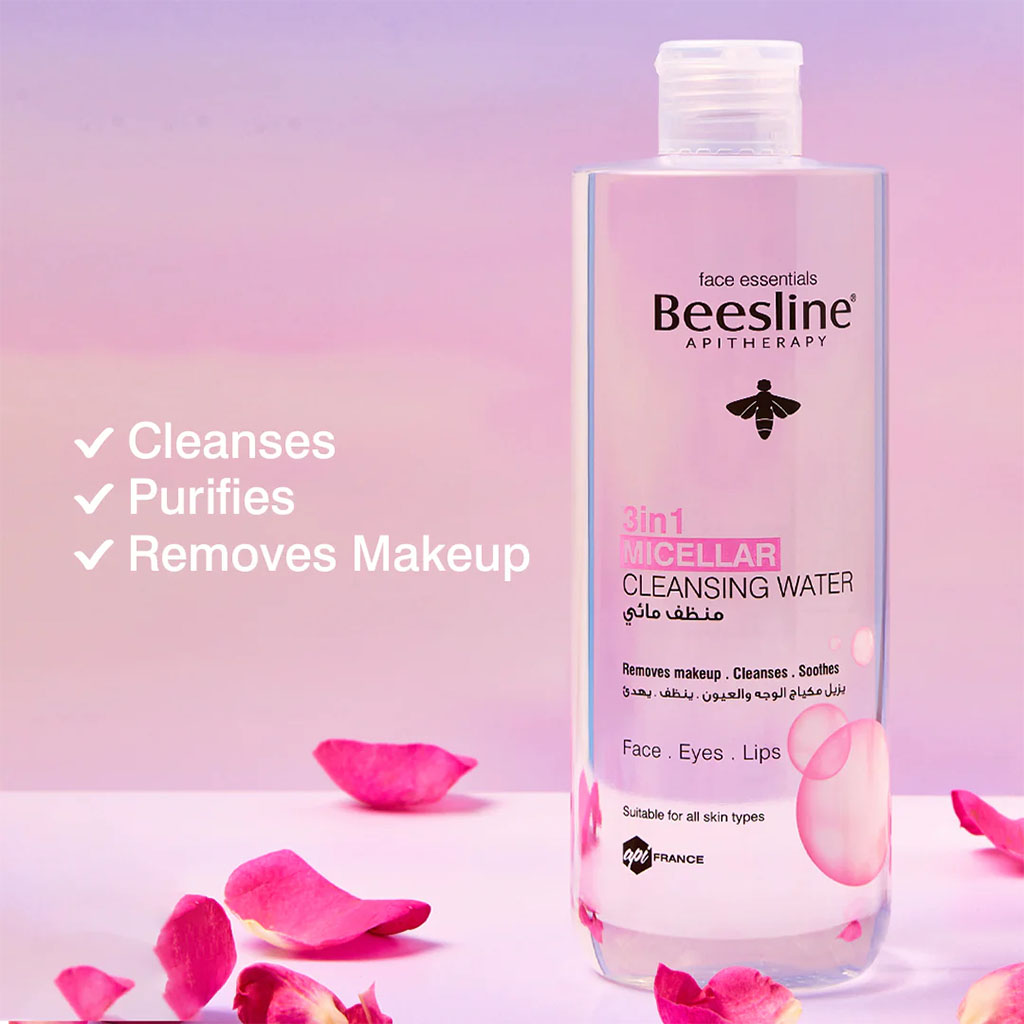 Beesline, Eyes & Lips, 3-in-1 Fragrance Free Micellar Cleansing Water Face, 400ml