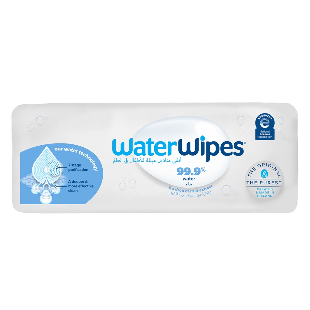 Waterwipes, Original Plastic Free Wipes, Gentle baby wipes made with 99.9% water, 240 wipes