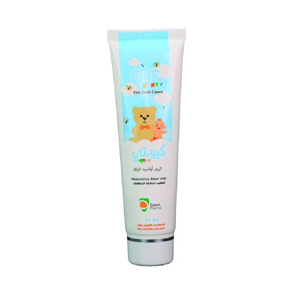 Qt Baby, Zinc Oxide Cream 15%, Protective cream for diaper rash and skin irritation