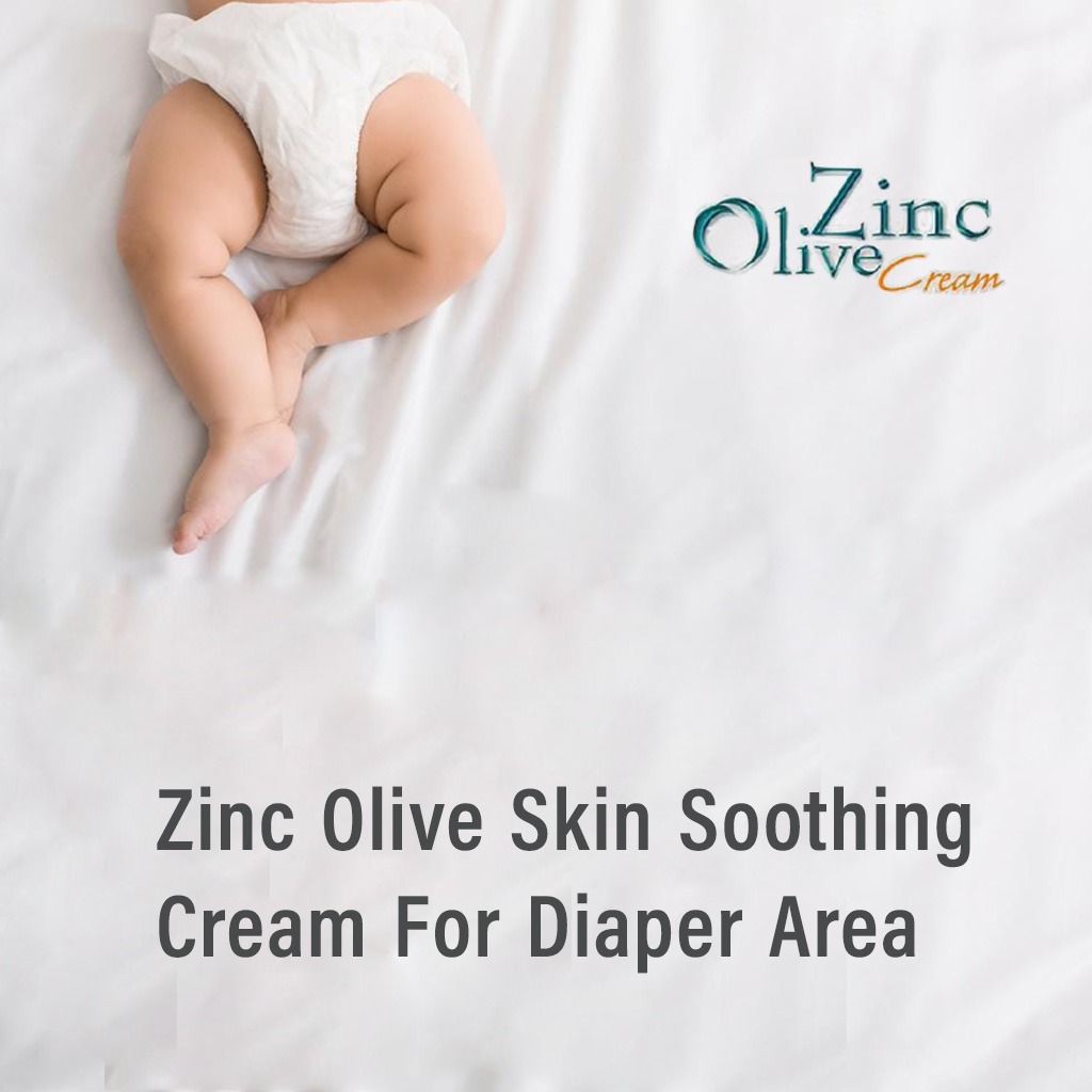 Zinc Olive, Cream, Soothing cream enriched with zinc and olive oil, 75g