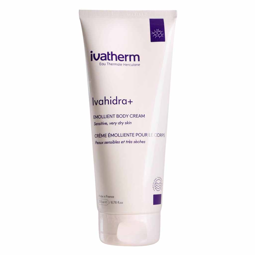 Ivatherm, Ivahydra+ Moisturizing Body Cream, Intensive Hydrating Cream for Dry Skin, 200ml