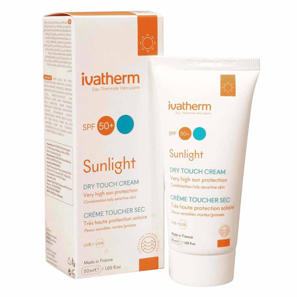 إيفاثيرم صنلايت مات SPF50+ سائل لمسة جافة 50 ملل