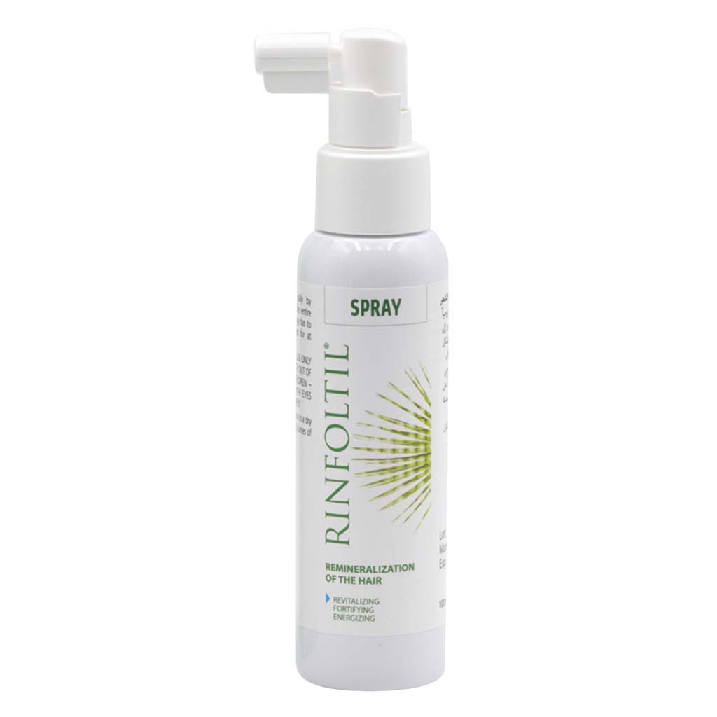 Rinfoltil, Remineralizing lotion spray, Scalp treatment to strengthen hair follicles, 100 ml