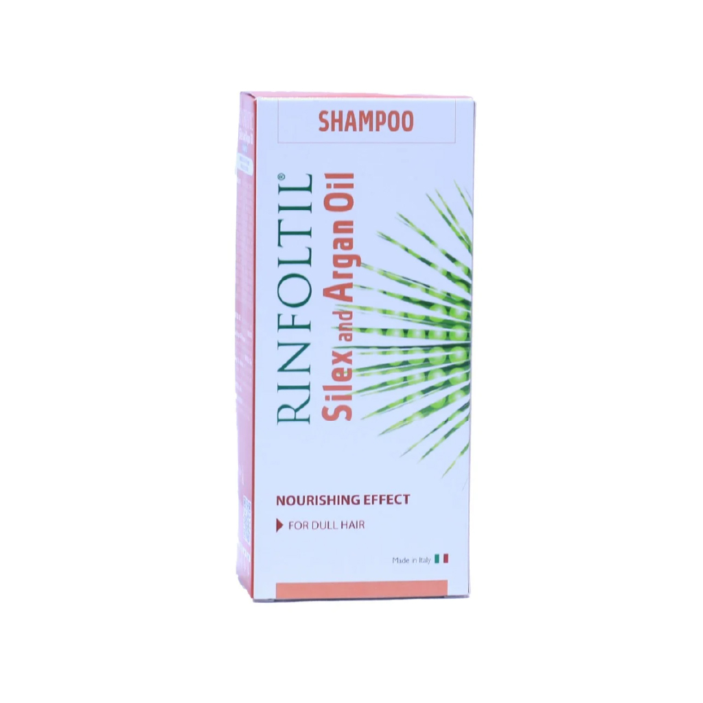 Rinfoltil, Silex and Argan Oil Shampoo, Strengthening shampoo with argan oil for damaged hair, 200ml
