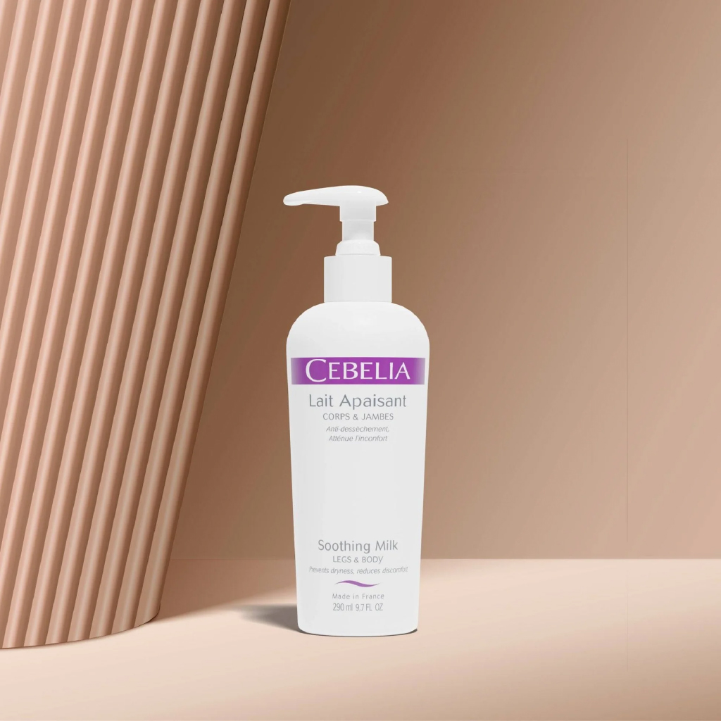 Cebelia, Soothing Milk, Calming formula for sensitive skin hydration, 290 milliliters