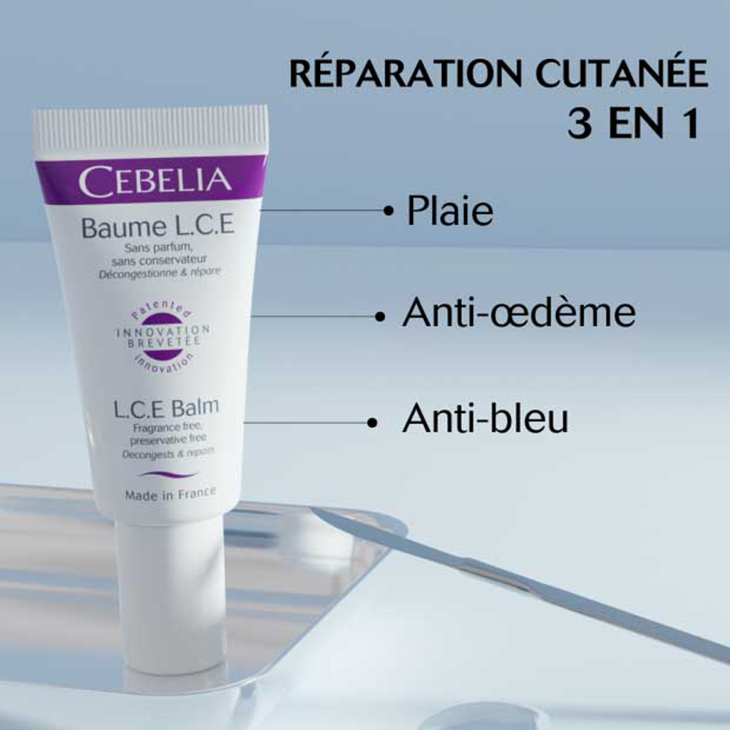 Cebelia, L.C.E. Balm, Soothing balm for skin repair and protection, 15 milliliters