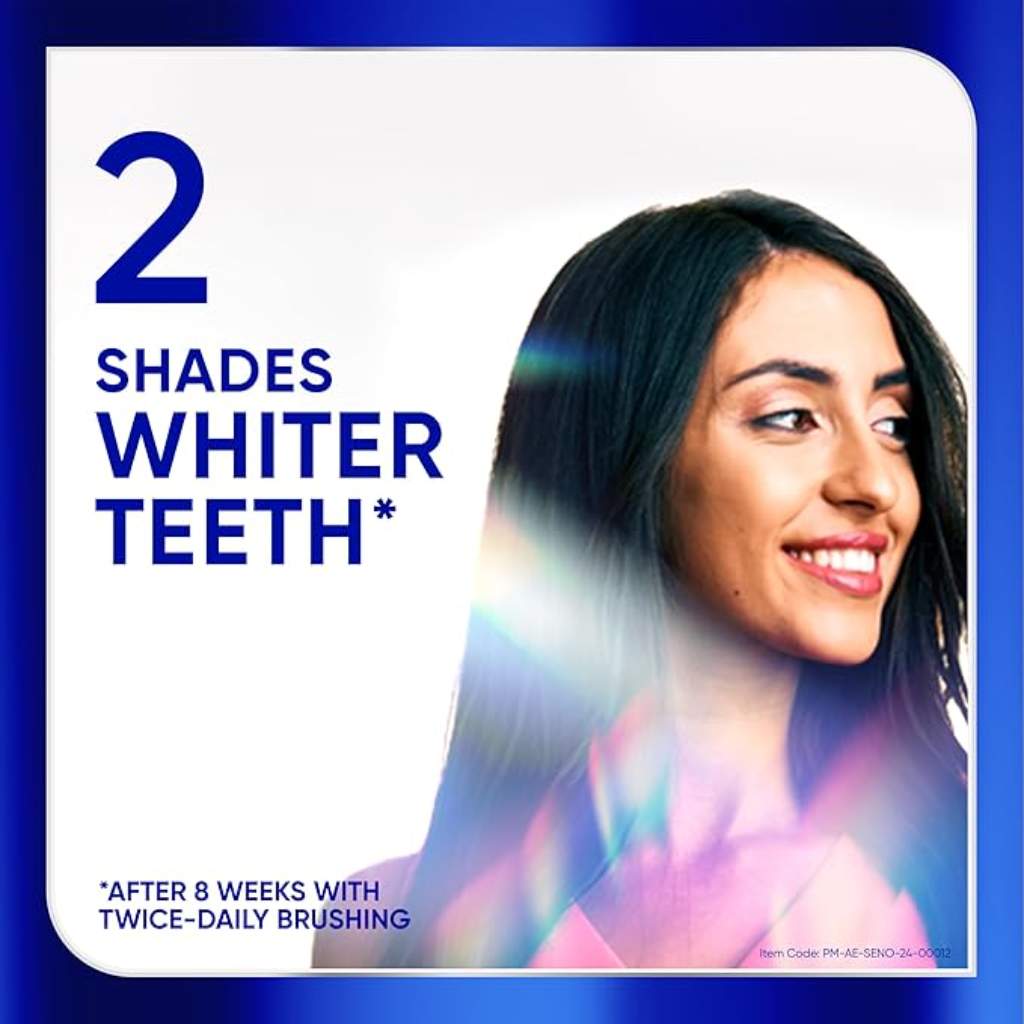 Sensodyne, Clinical White Stain Protector Toothpaste, Toothpaste for sensitive teeth whitening, 75 ml