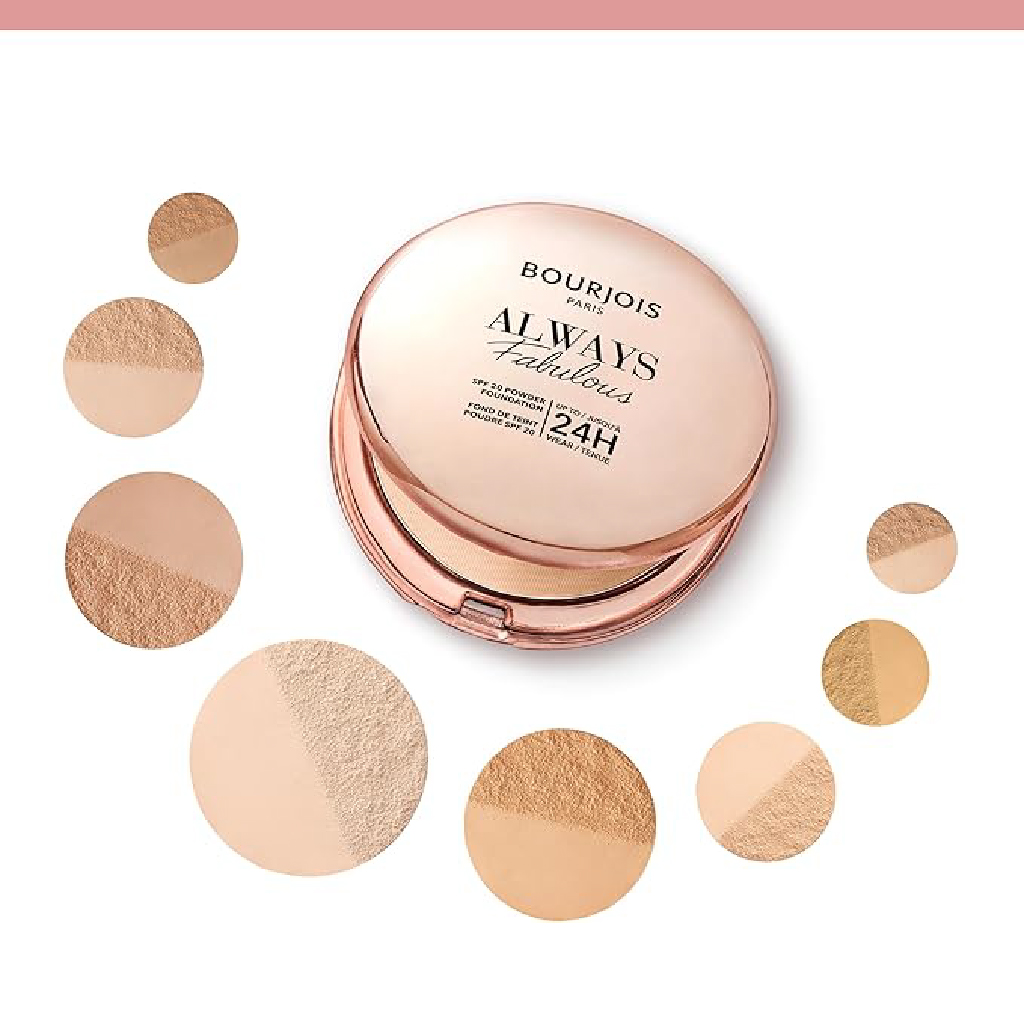 Bourjois, Always Fabulous Compact Powder 100, Lightweight powder for smooth flawless finish