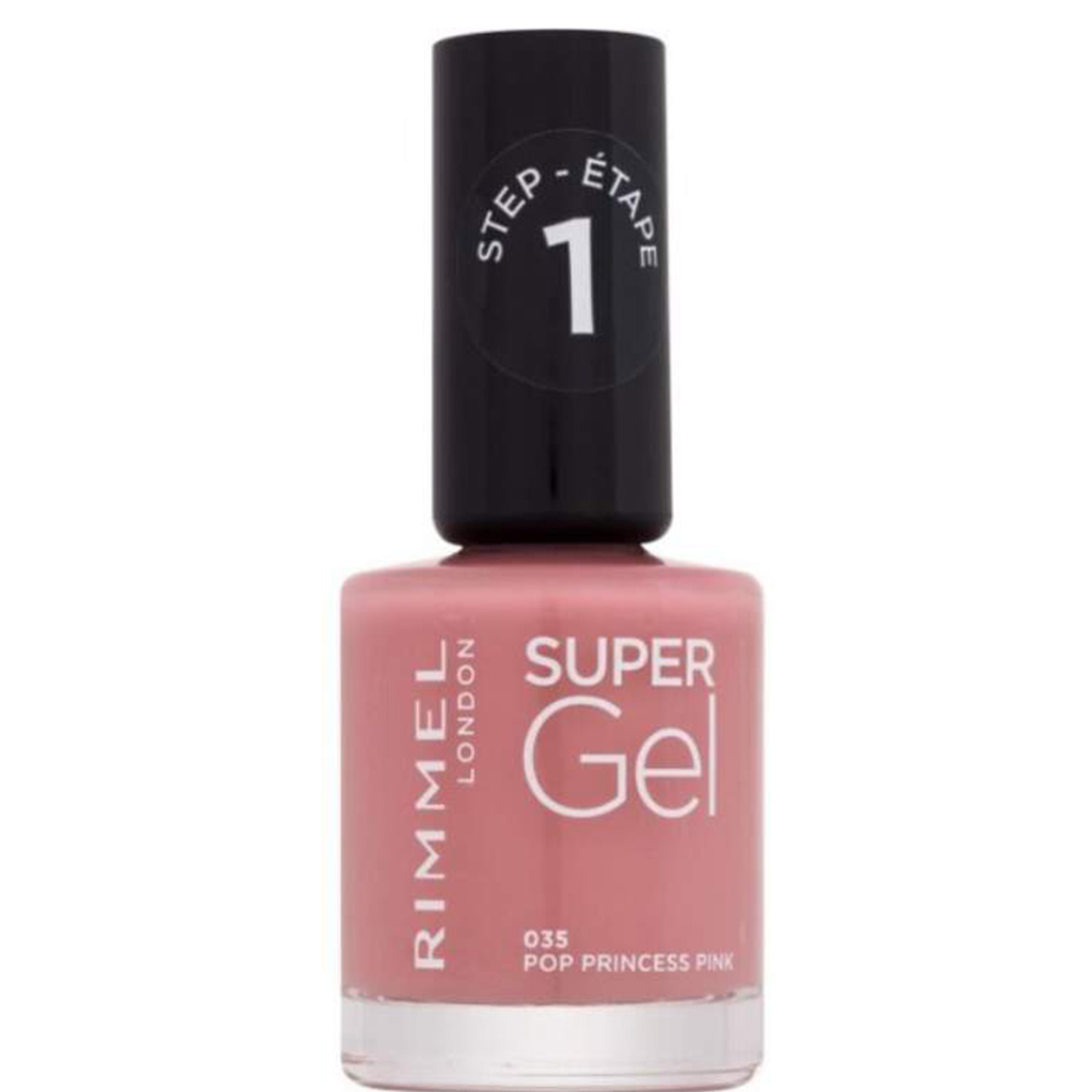 Rimmel London Super Gel Nail Polish , 035 Pop Princess Pink