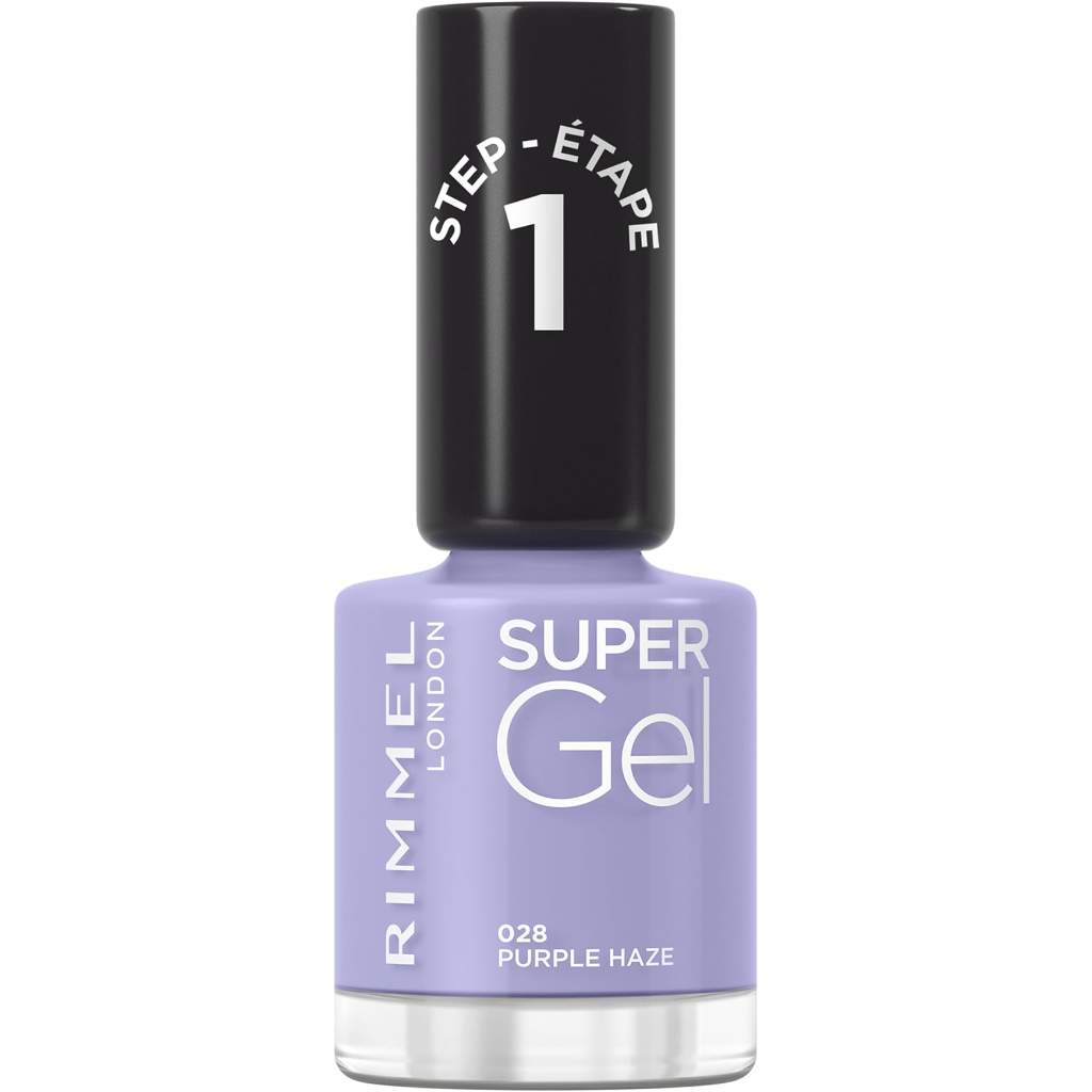 Rimmel London, Super Gel Nail Polish 028 Purple Haze, Long-lasting gel effect nail polish, 028 Purple Haze