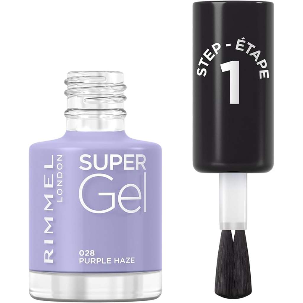 Rimmel London, Super Gel Nail Polish 028 Purple Haze, Long-lasting gel effect nail polish, 028 Purple Haze