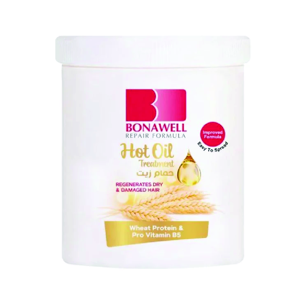 Bonawell, Hot Oil Treatment Wheat, Nourishing oil treatment for damaged hair, 810 ml
