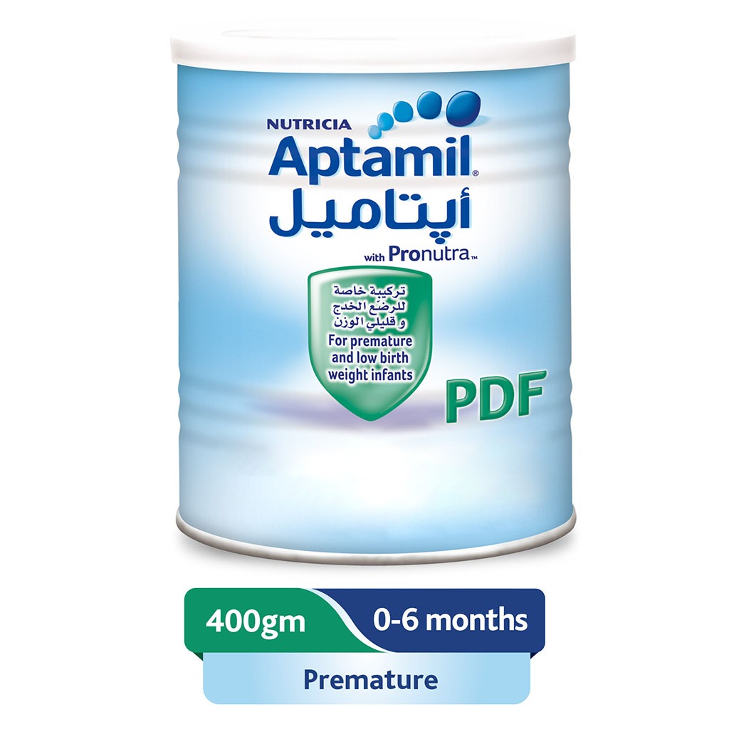 Nutricia Aptamil Pdf Post Discharge Premature Baby Milk Formula, 400G