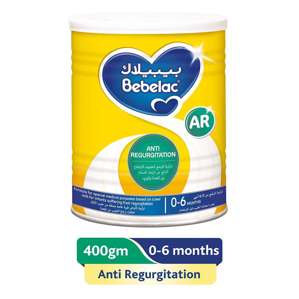 Bebelac Ar Anti Regurgitation Infant Milk Formula For 0 To 6 Months Baby, 400G