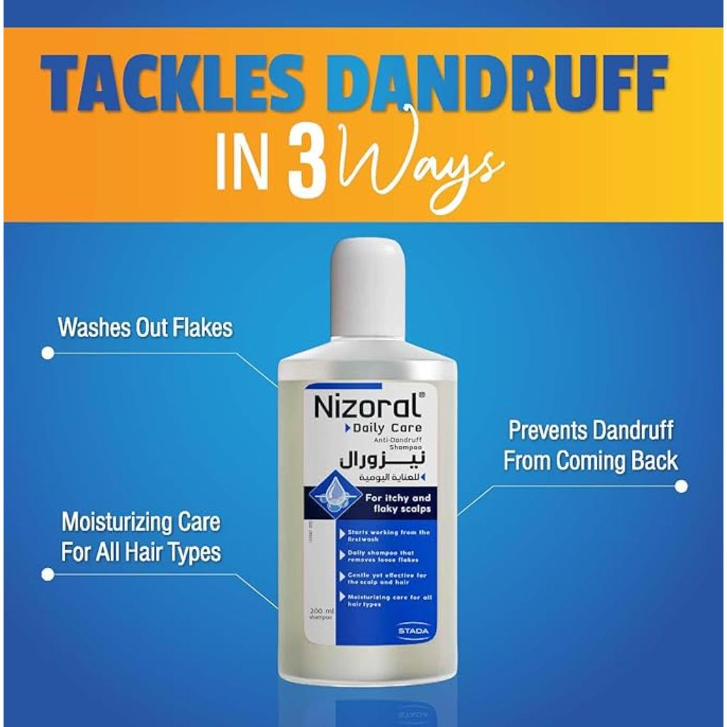 Nizoral, Daily Care Antidandruff Shampoo, Anti-dandruff shampoo for daily scalp care, 200 ml