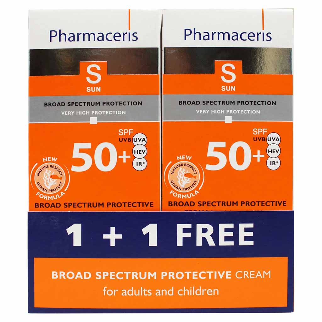 Pharmaceris Sun Broad Spectrum Cream SPF 50+ 1+1 Free
