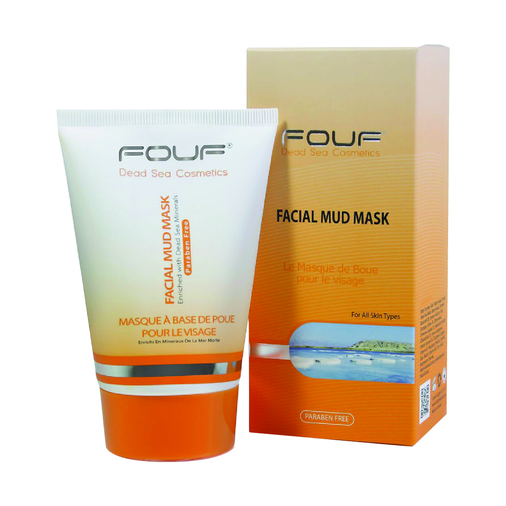 Fouf, Facial Mud Mask, Purifying and detoxifying mud mask for skin, 125 ml