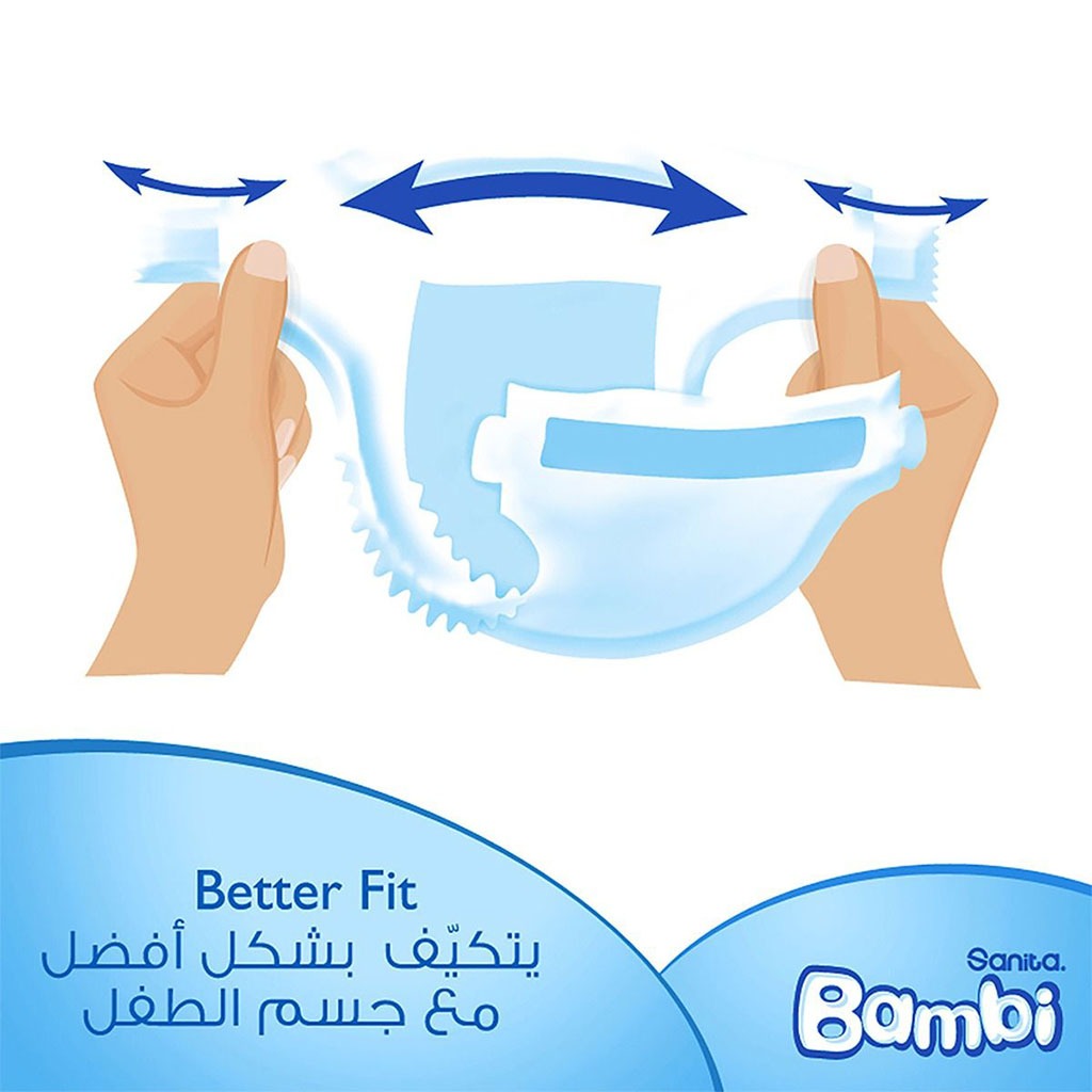 Sanita Bambi Tom And Jerry Baby Diapers, , Size 2, Small For 3-, 6 Kg Baby, Regular  Pack Of 19'S