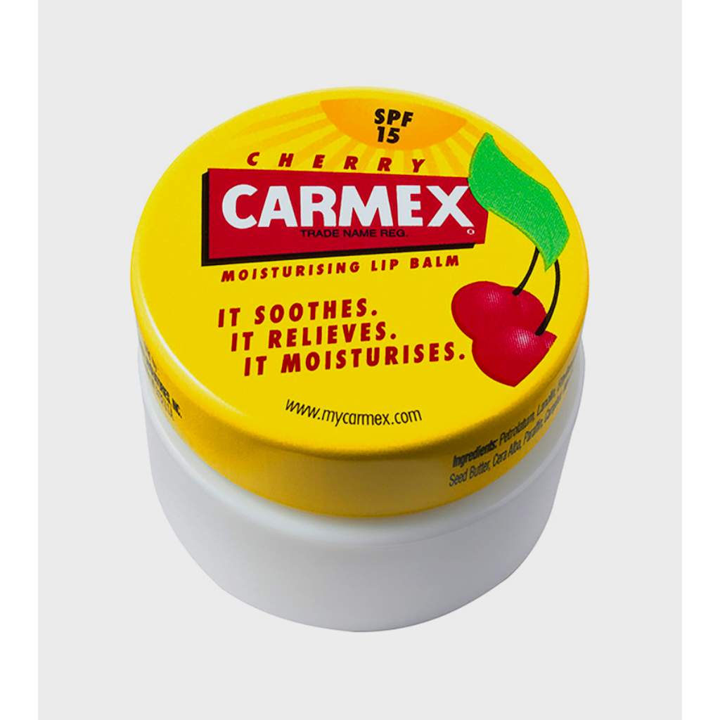 Carmex, Moisturizing Lip Balm Fresh Cherry, Hydrating lip balm with fresh cherry flavor, 7.5g