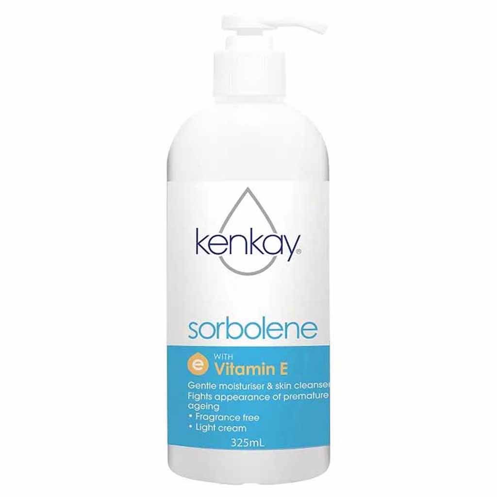 Kenkay Sorbolene Cream Fragrance Free with Vitamin E 325ml