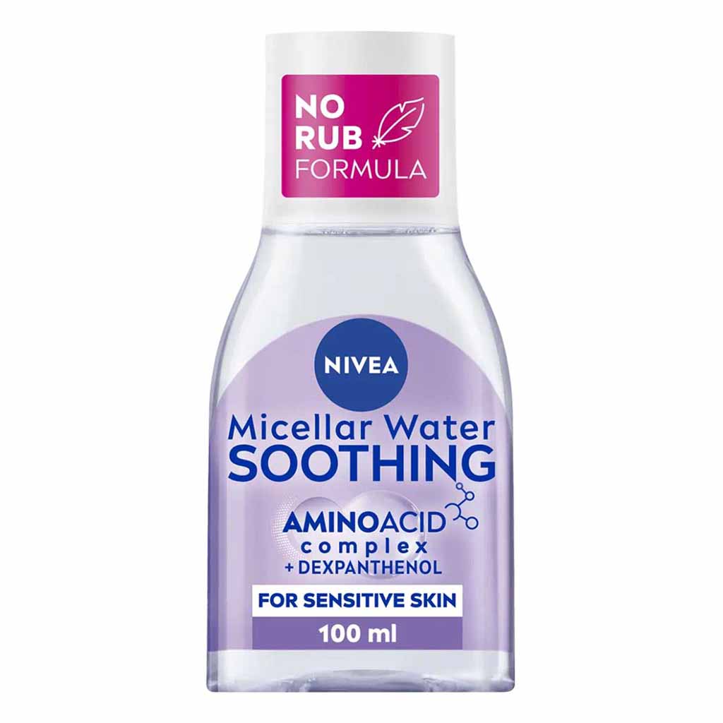 Nivea, Face micellar water soothing, Gentle micellar water for sensitive skin cleansing, 100 ml