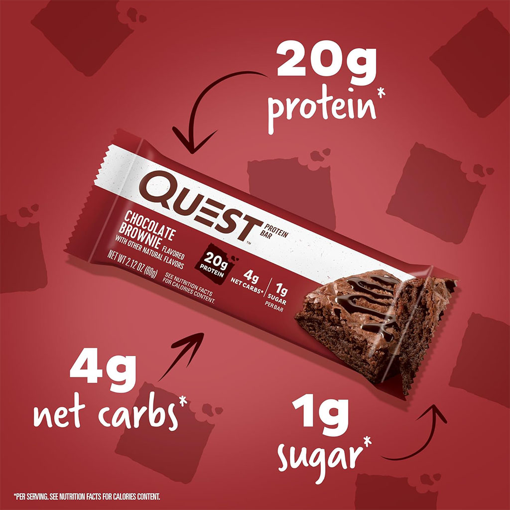 Quest, Nutrition Chocolate Brownie Flavoured Protein Bar 60g