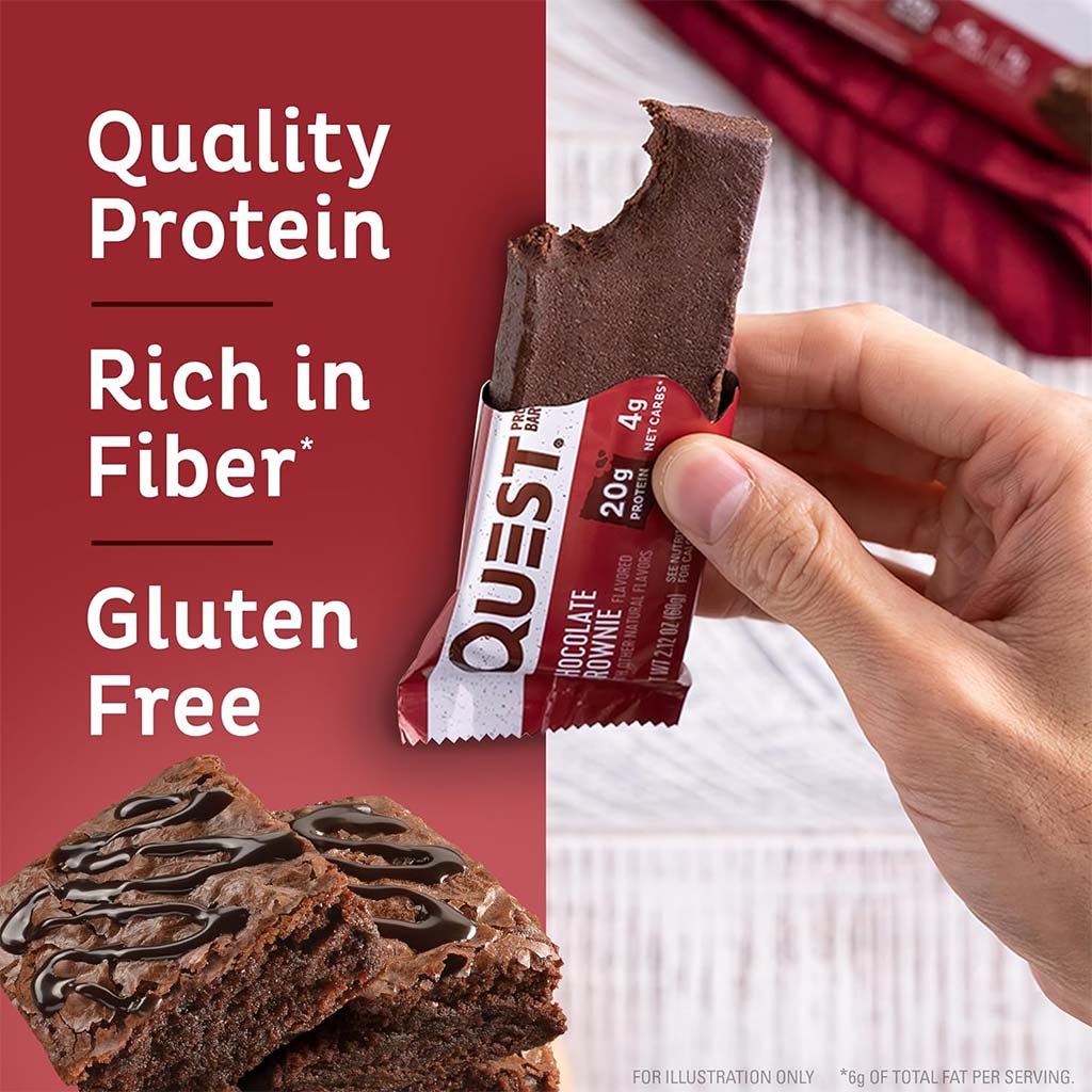 Quest, Nutrition Chocolate Brownie Flavoured Protein Bar 60g