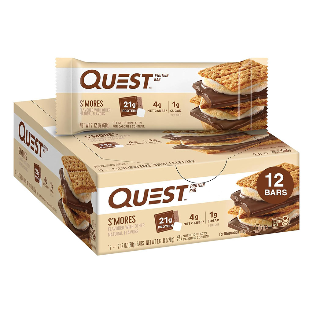 Quest, Protein Bar S'mores, High-protein snack bar, 60 g