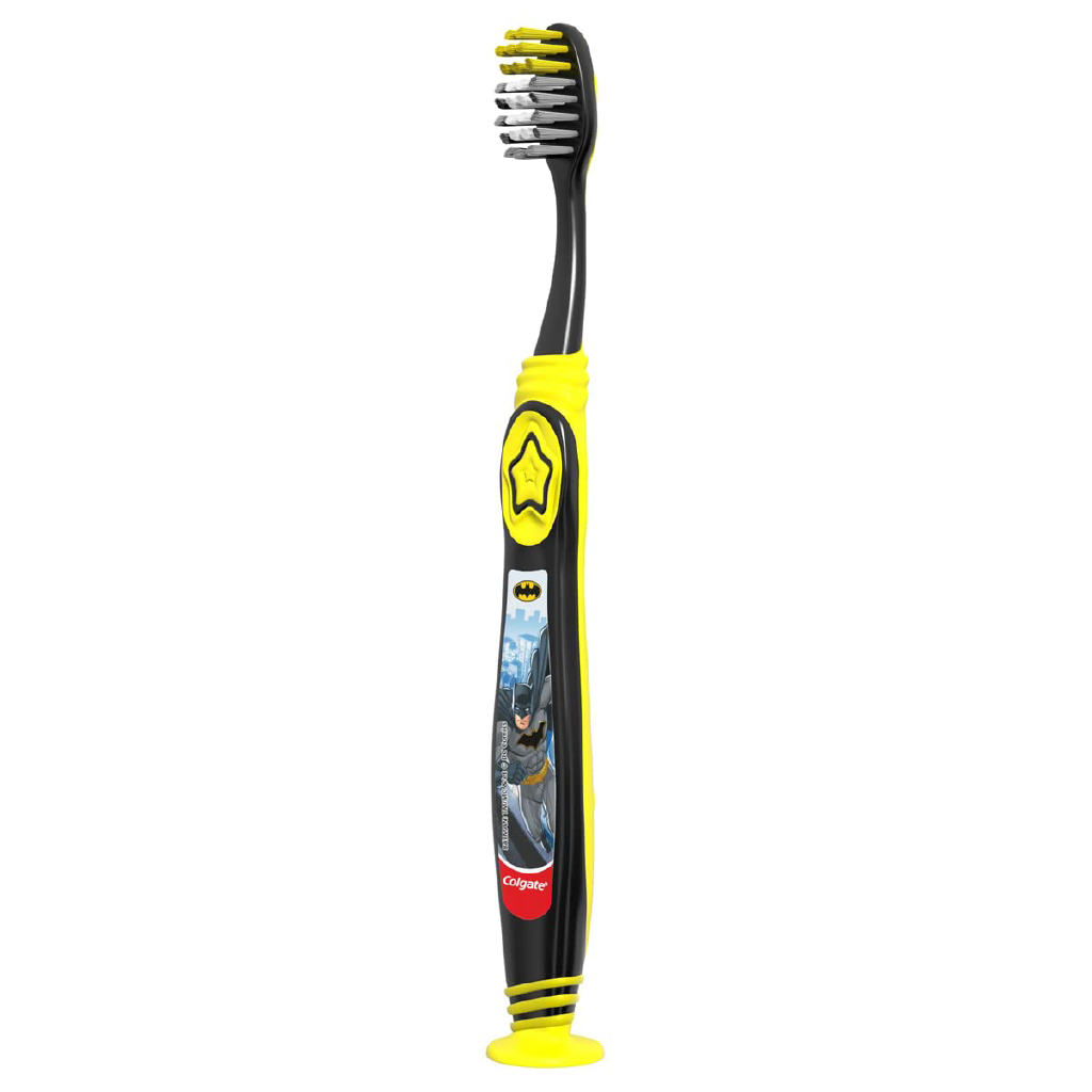 Colgate, Toothbrush for Kids 2-5 Years, Soft bristle toothbrush with Batman design