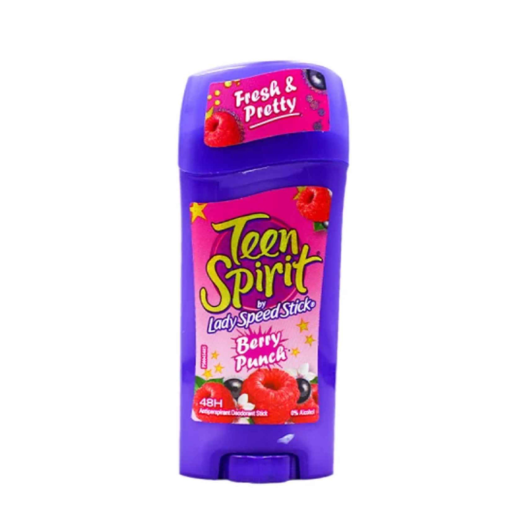 LADY SPEED STICK TEEN SPIRIT DEODORANTS BERRY PUNCH 65G