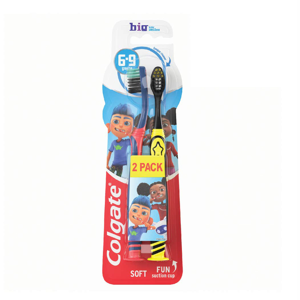 COLGATE TOOTHBRUSH KIDS 6-9 BIG KIDS SMILES 2PK