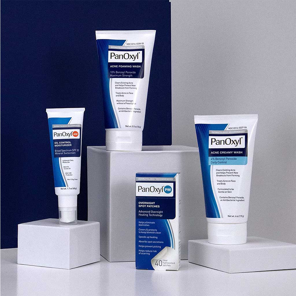 Panoxyl Acne Creamy Wash 4% Benzoyl Peroxide Daily Control - 170 G