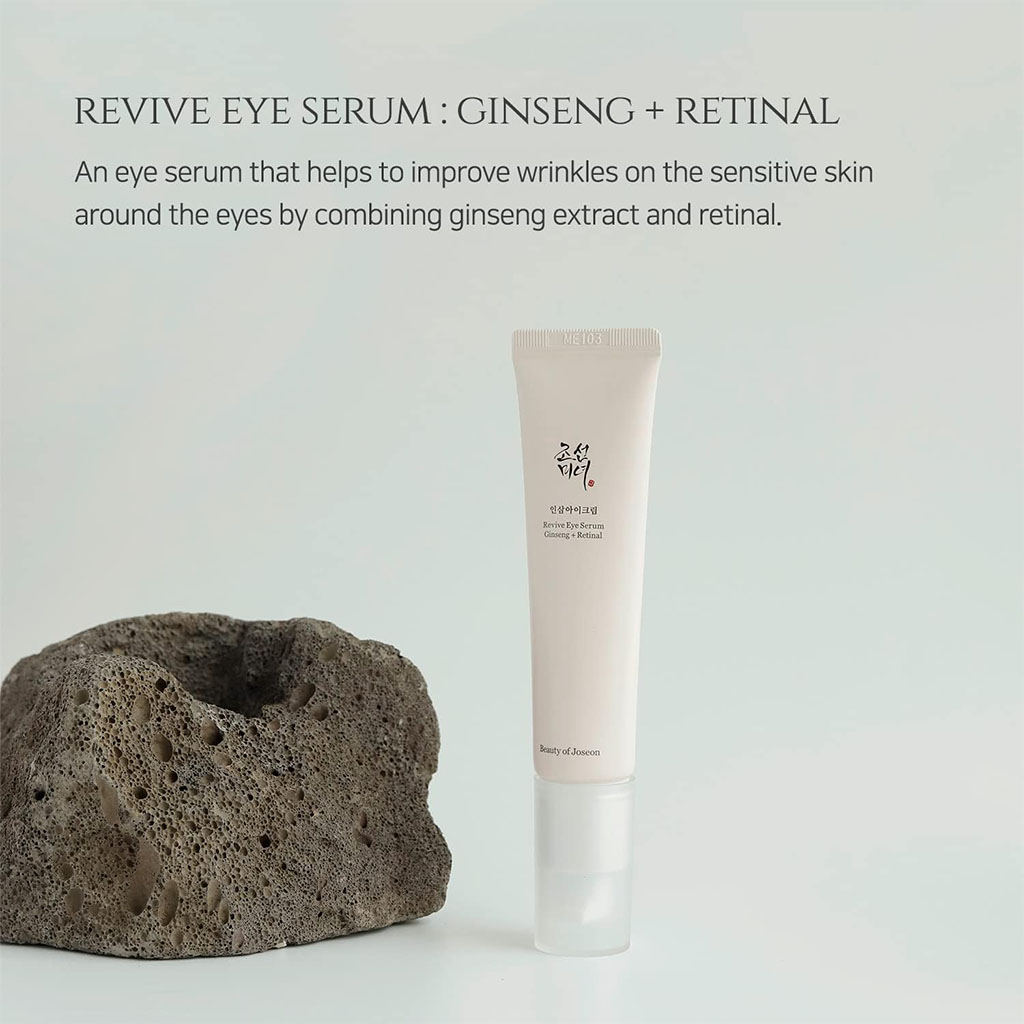 Revive, Eye Serum Ginseng and Retinal, Nourishing anti-aging serum for delicate eye area, 30ml