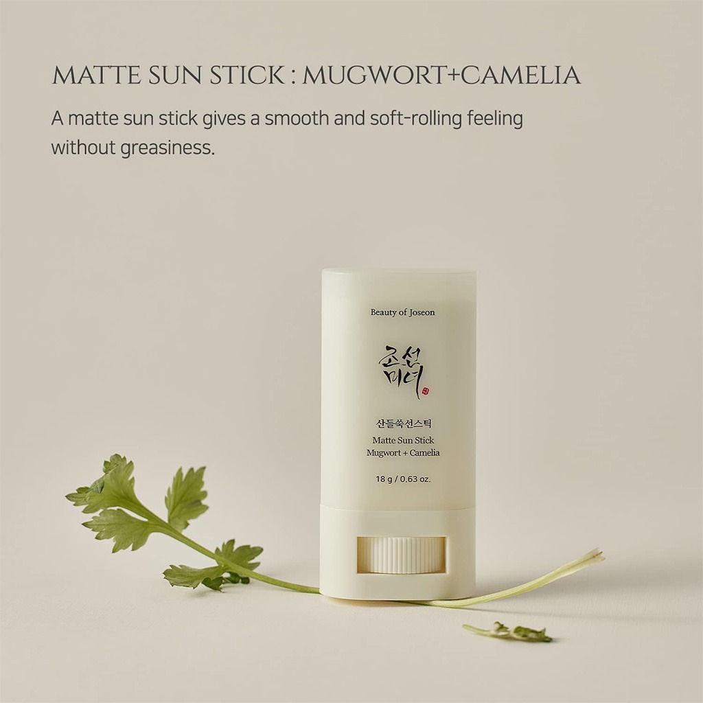 Beauty Of Joseon Matte Sun Stick Mugwort + Camelia Spf50 18 G