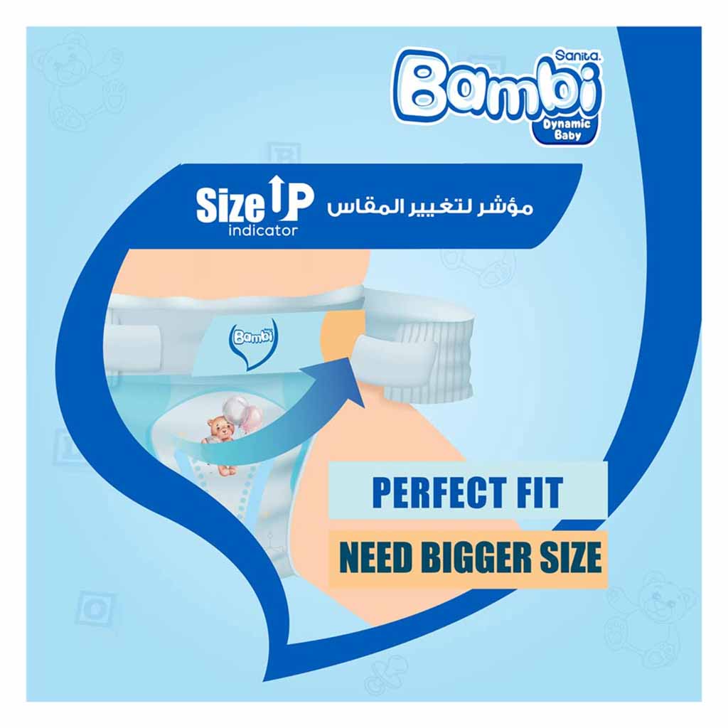 Sanita Bambi Diapers Jumbo Box Large Size-4 88 Count 10-, 18 Kg