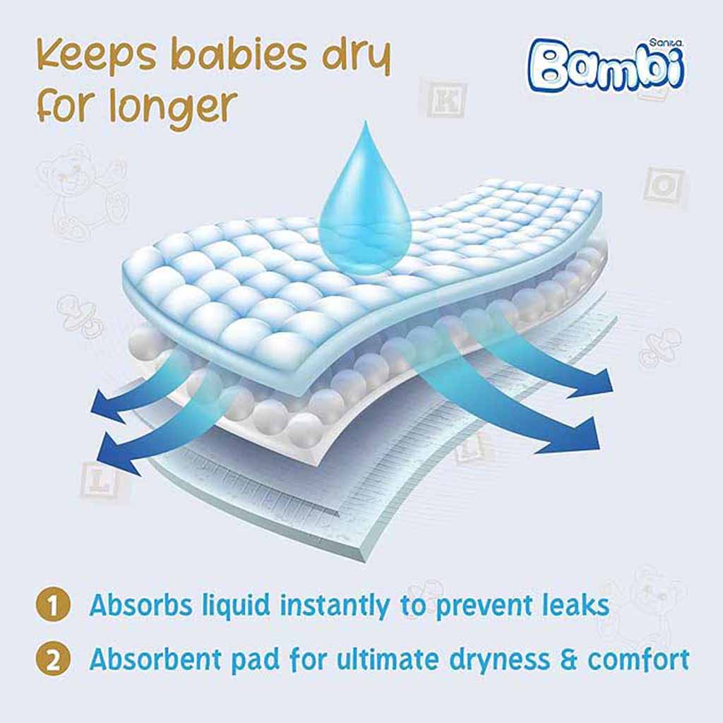 Sanita Bambi Newborn Super Diapers