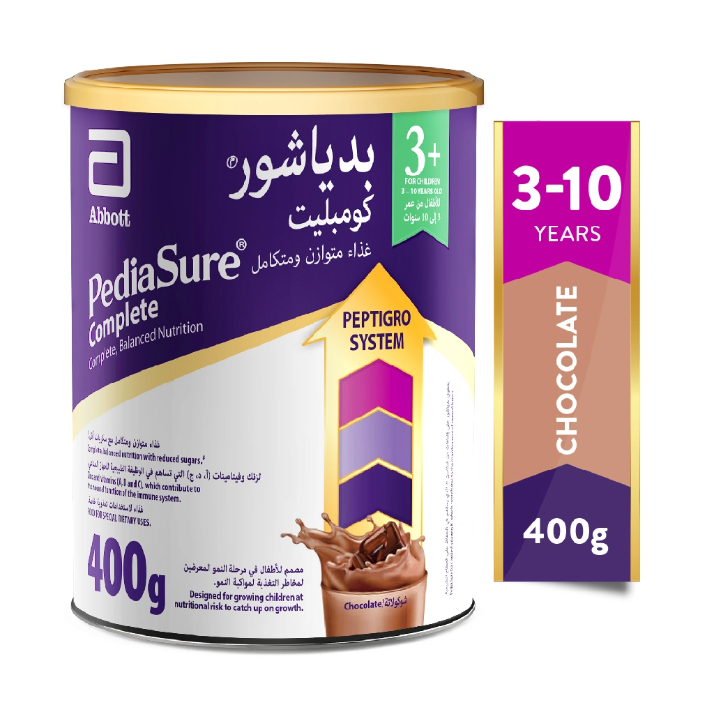 Pediasure Nutrient Fusion 3+ Chocolate, Complete Nutritional Drink Powder, 400g