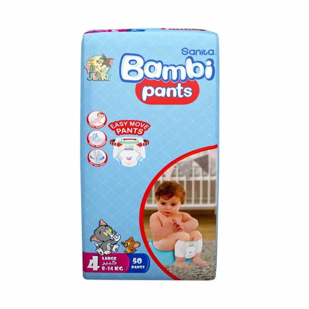 Sanita Bambi, Pants Diapers, Comfortable large size disposable pants diapers