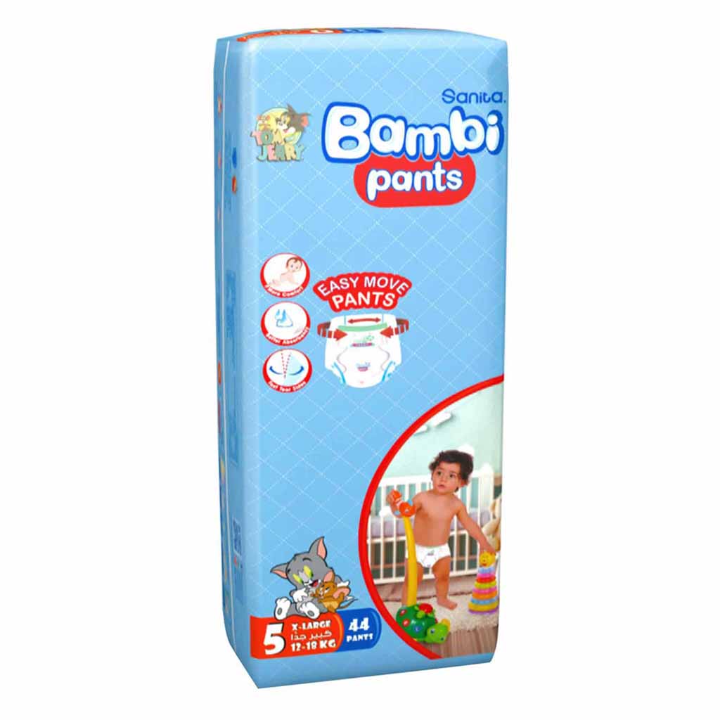 Sanita Bambi, Pants Jumbo Diapers, Extra absorbent jumbo size diapers for toddlers