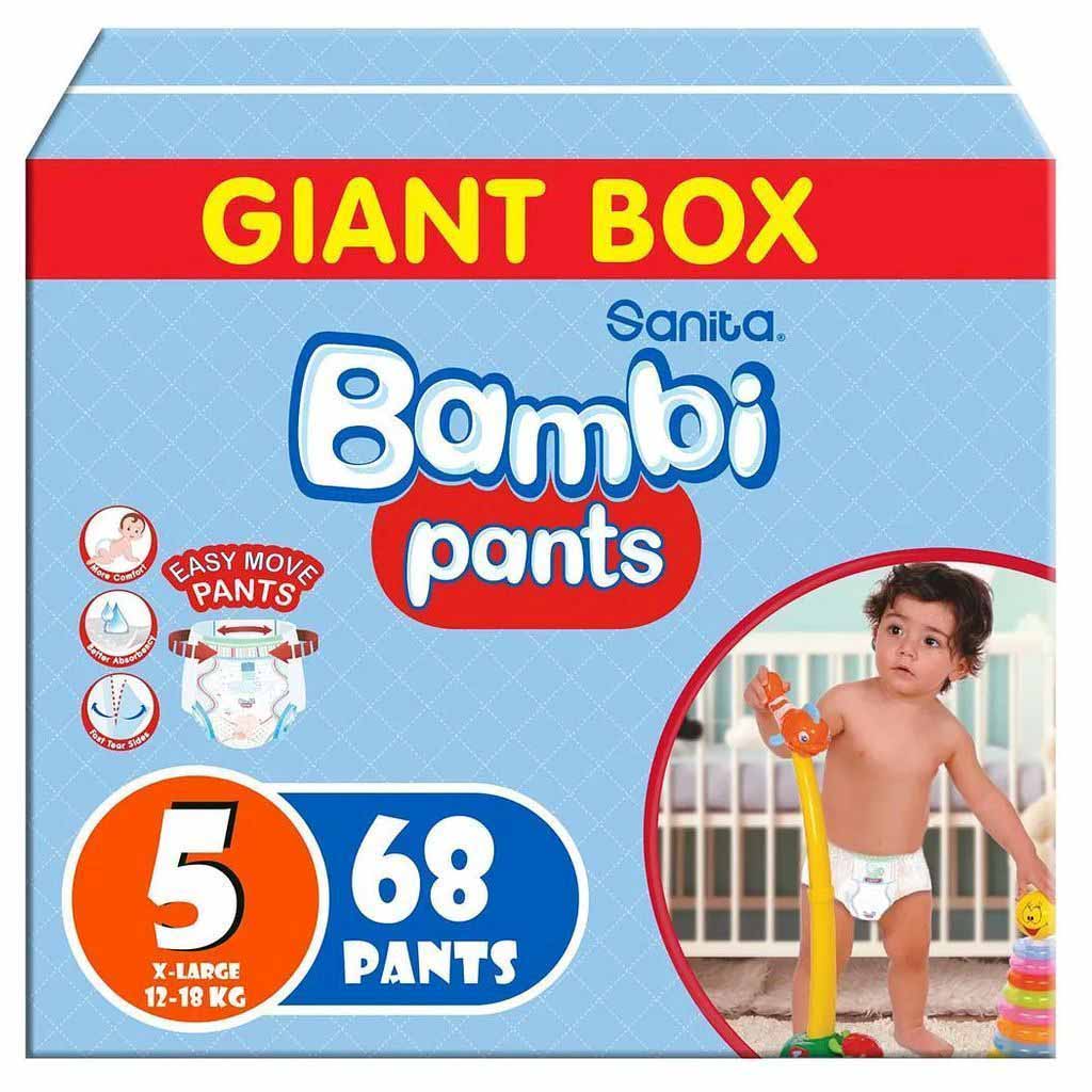 Sanita Bambi Pants Giant Box, , Size 5,  Pack Of 68'S