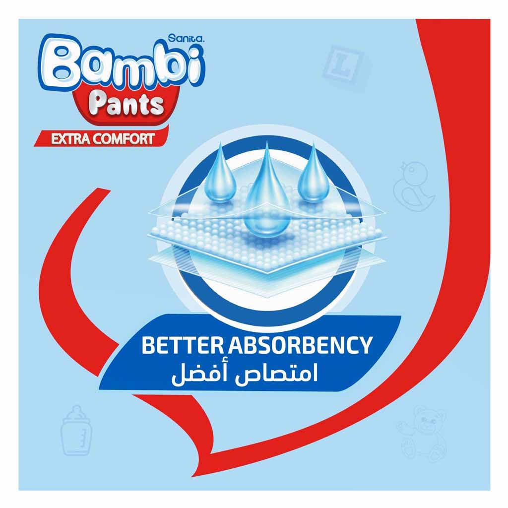 Sanita Bambi Pants Giant Box XXL Size-6 58 Count 16Kg