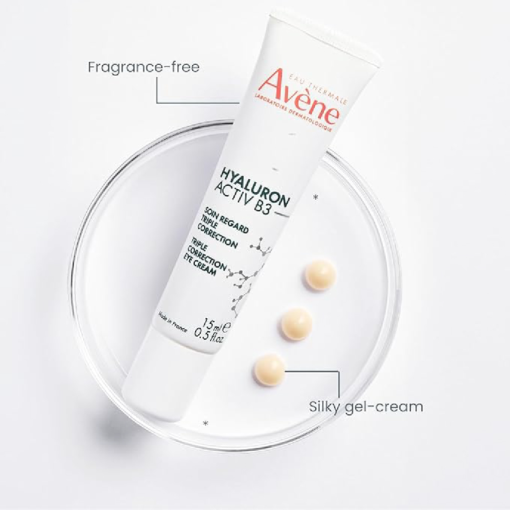 Avene, Hyaluron Activ Eye Cream, Hydrating and anti-aging eye cream for sensitive skin, 15 ml