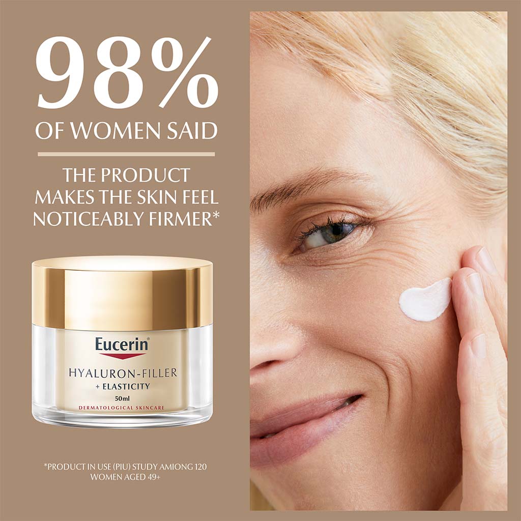 Eucerin, Hyaluron-Filler + Elasticity Day Cream SPF 15, Anti-wrinkle day cream, 50 ml