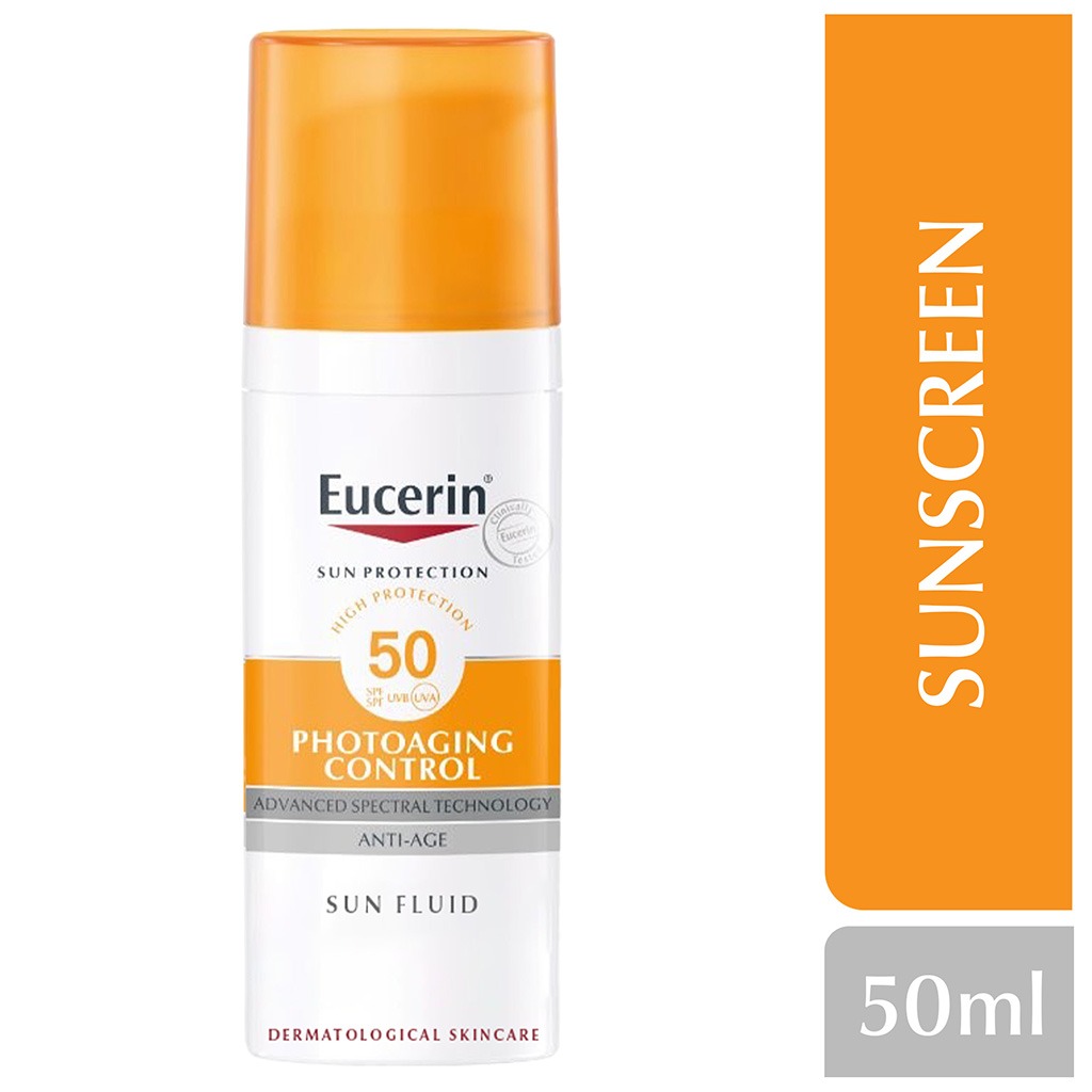 يُوسِرين سائل واقي شمس ضد علامات التقدم بالعمر SPF50 – 50 مل