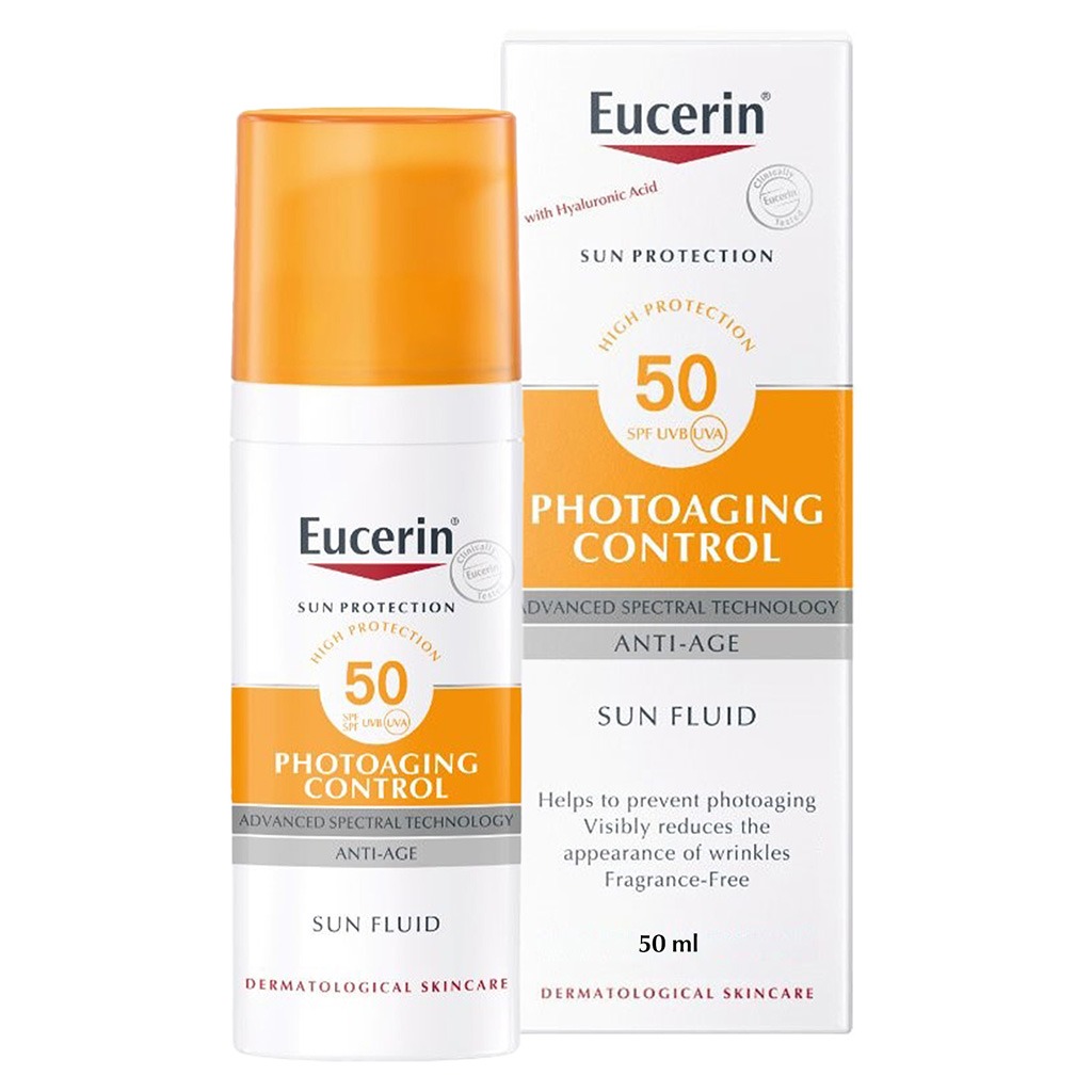 يُوسِرين سائل واقي شمس ضد علامات التقدم بالعمر SPF50 – 50 مل