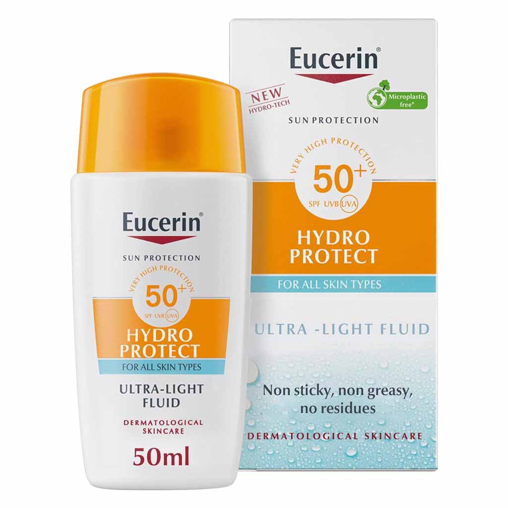 Eucerin, Sun Fluid Hydro Protect SPF 50, Lightweight sunscreen, 50 ml