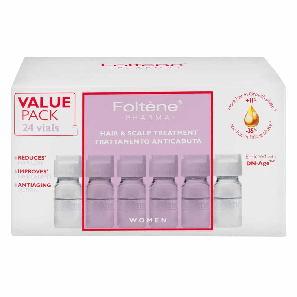 FOLTENE HAIR LOSS TREATMENT AMPOULES FOR WOMEN 24 AMP VALUE PACK KIT