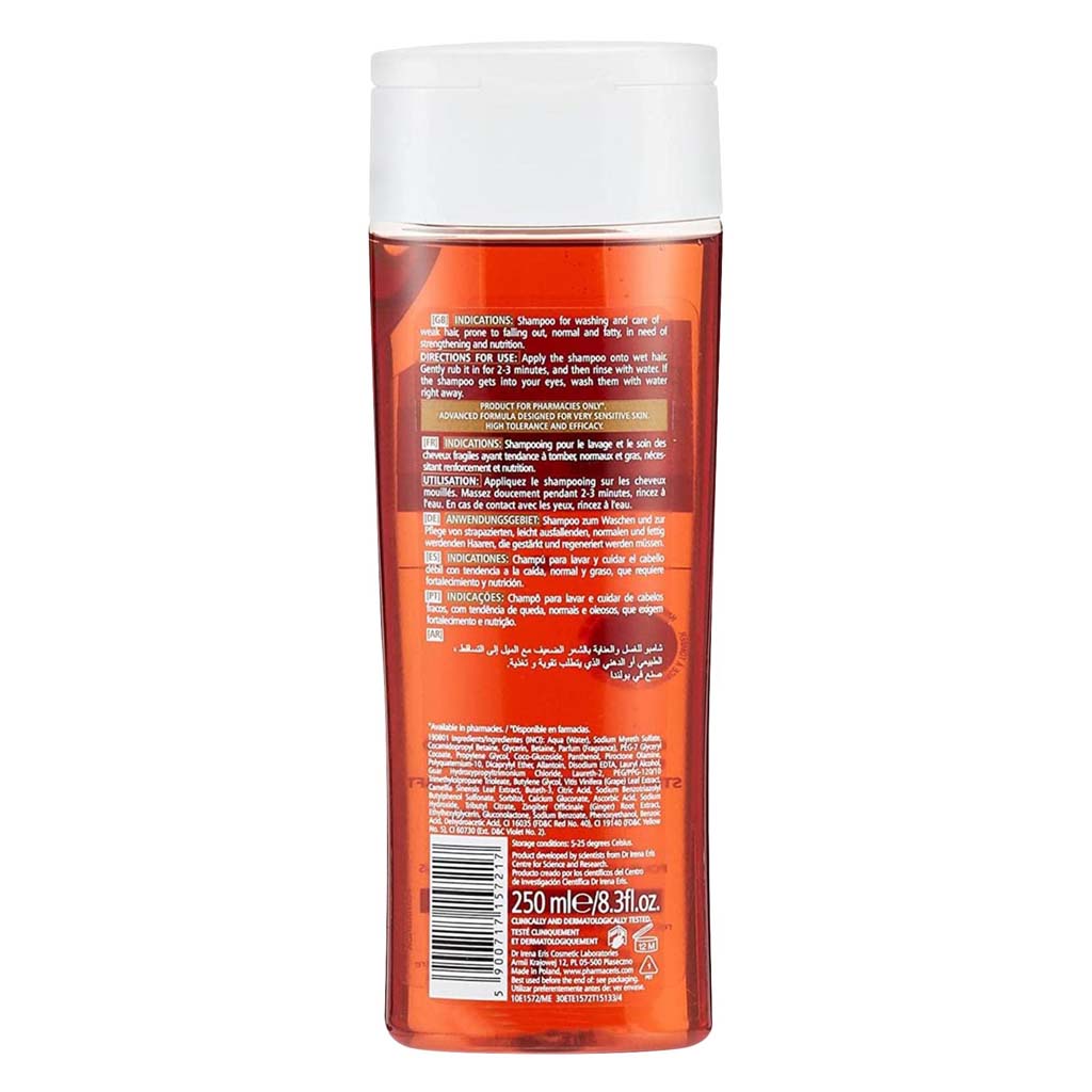 Pharmaceris, Hkeratineum Strengthening Shampoo, Strengthening shampoo for damaged and weak hair, 250ml