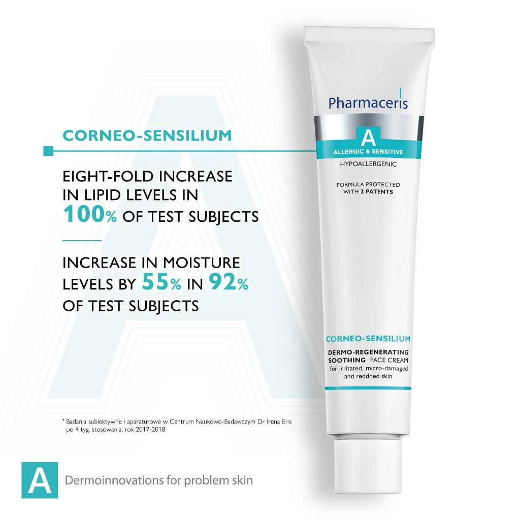 Pharmaceris, Allergic & Sensitive Corneo-Sensilum Soothing Face Cream, Soothing face cream for sensitive and allergic skin, 75ml