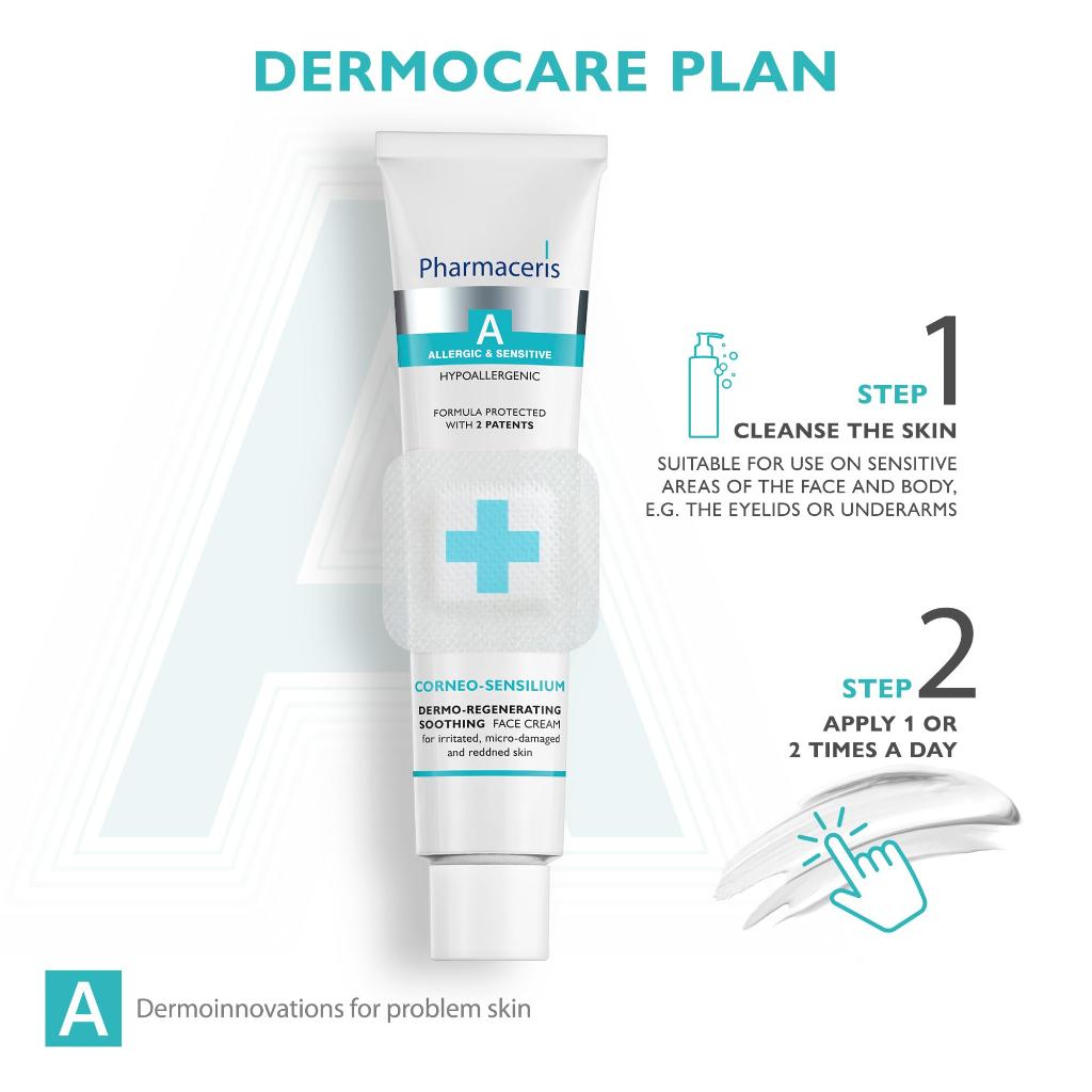 Pharmaceris, Allergic & Sensitive Corneo-Sensilum Soothing Face Cream, Soothing face cream for sensitive and allergic skin, 75ml